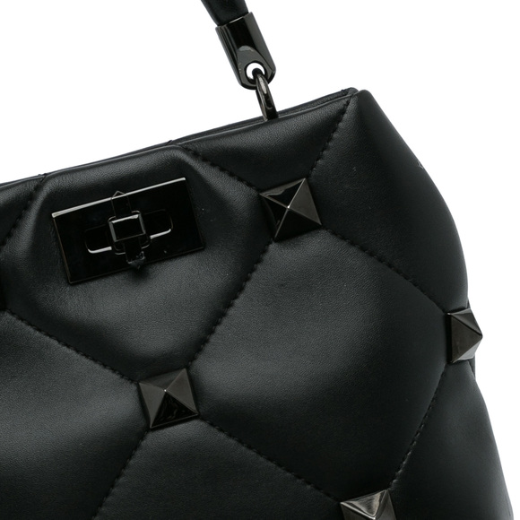 Pre-Loved Valentino Roman Stud Satchel - Picture 9 of 11